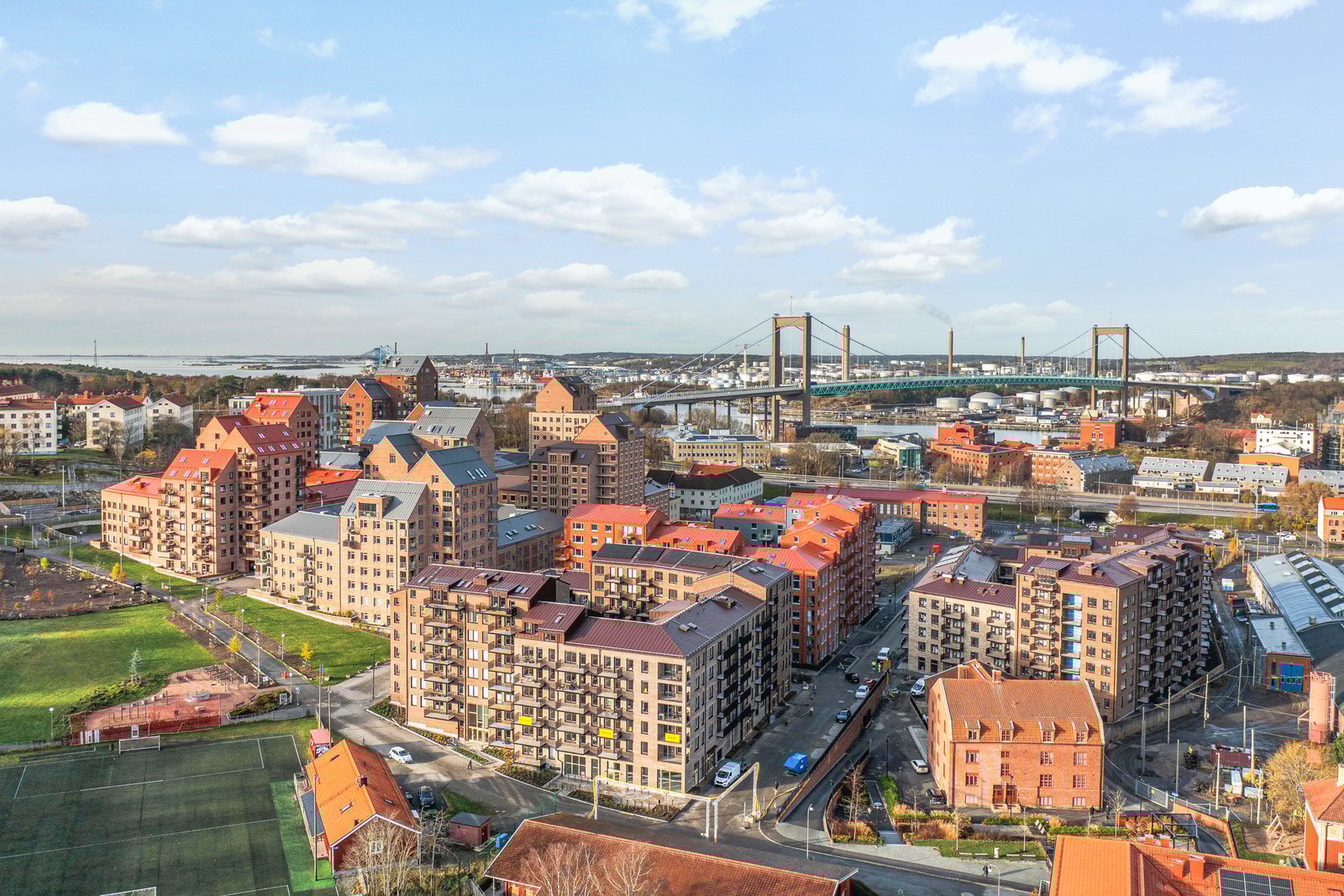 Ett växande område med nya bostäder i historiska kvarter