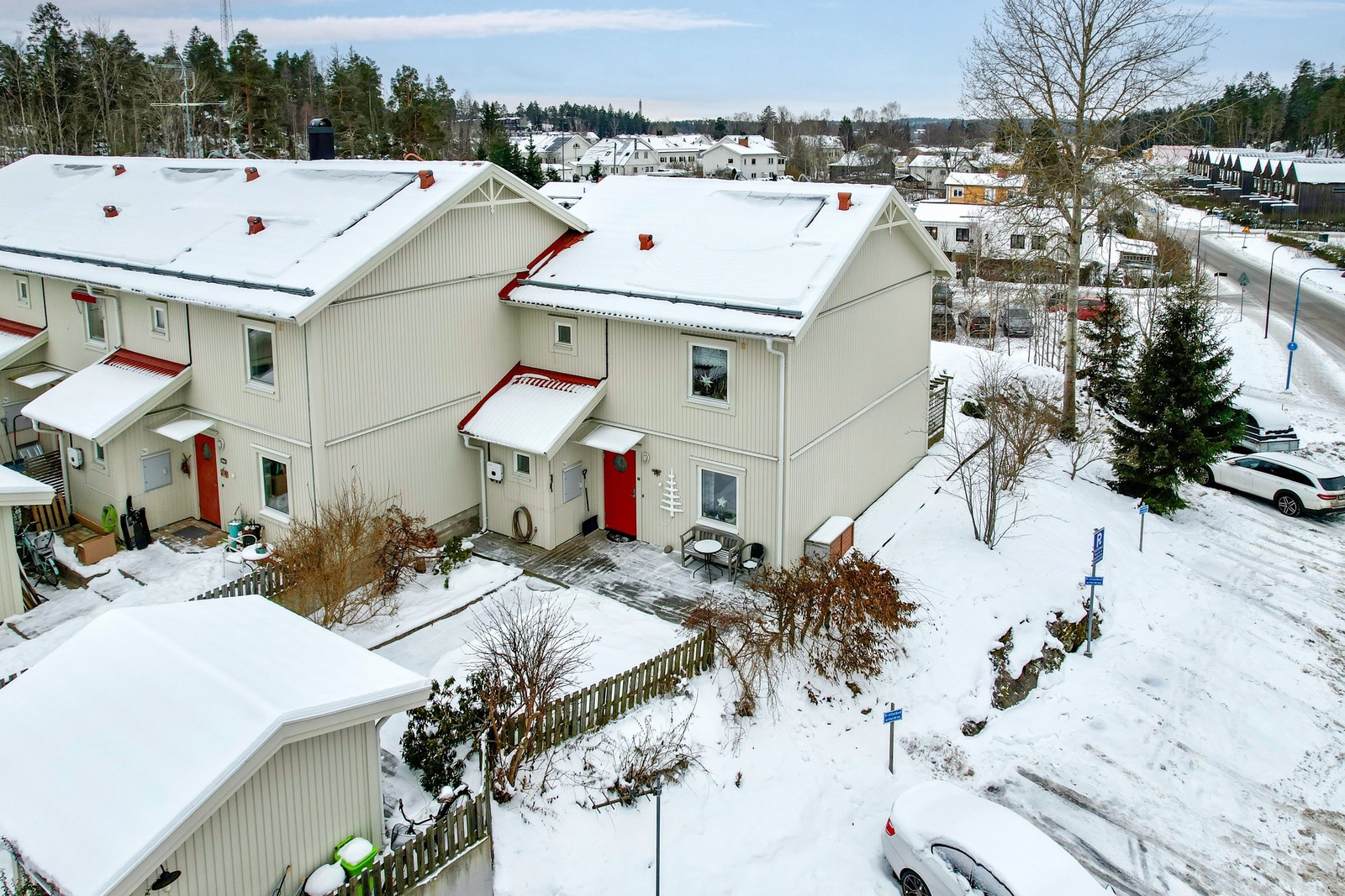 Gavelradhus med solceller