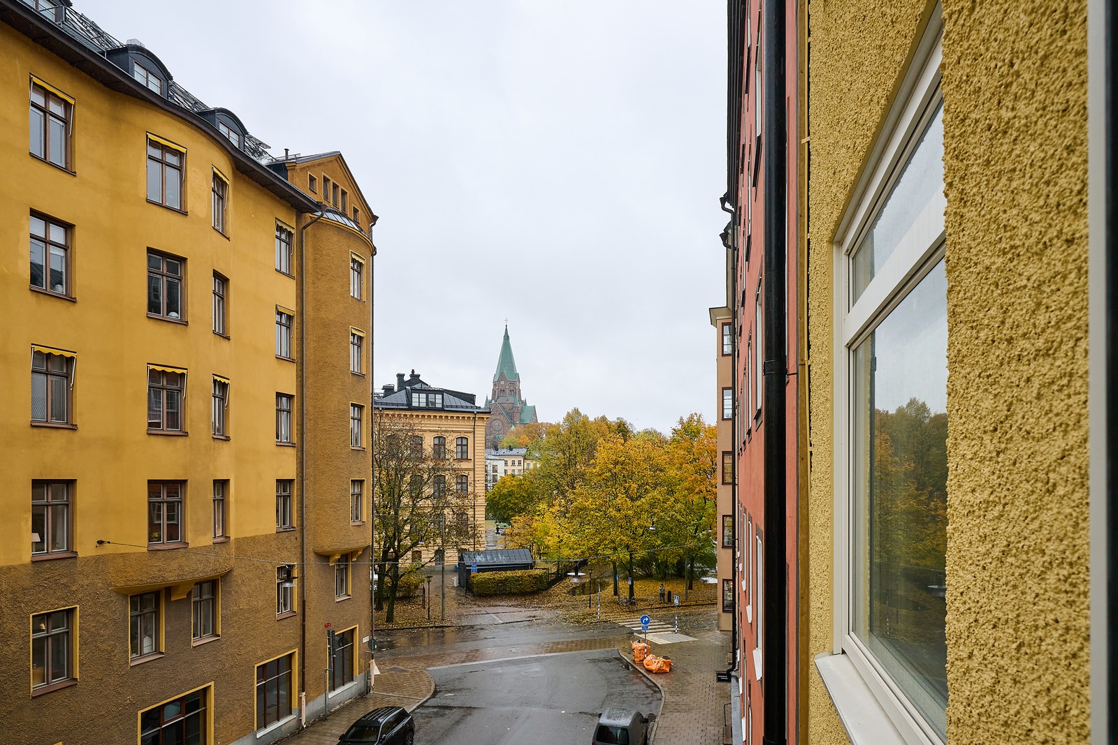 Utsikt mot gotlandsgatan, katarina bangata och vitabergsparken