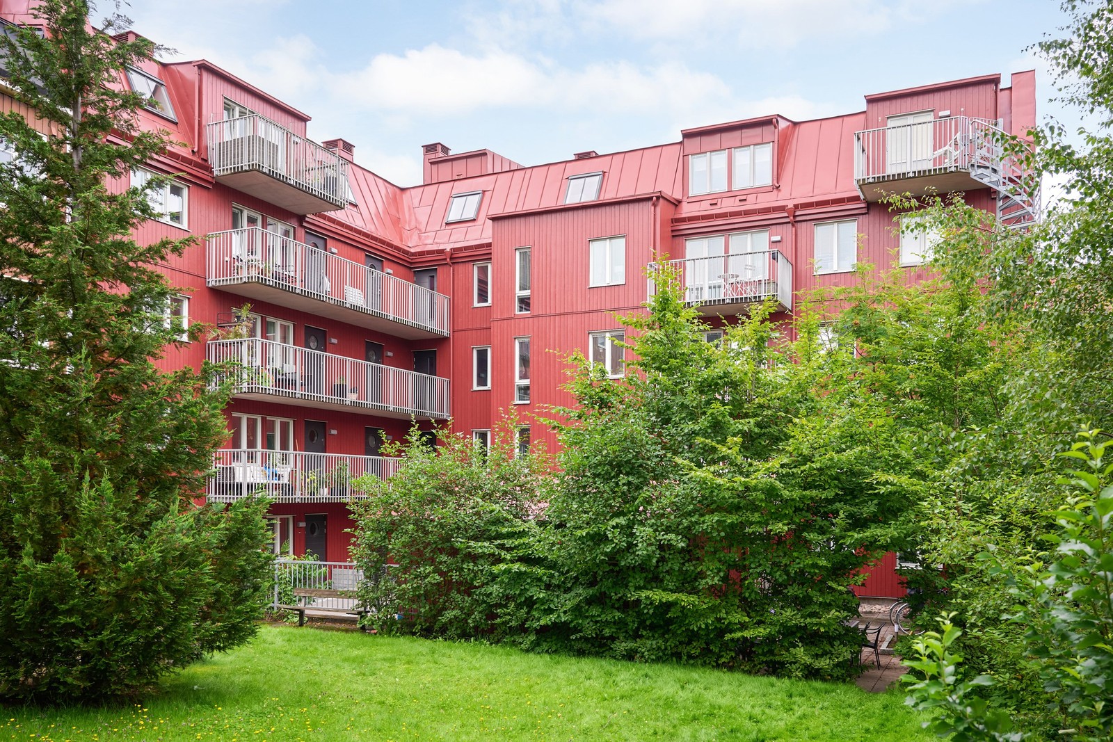 Föreningens lummiga innergård