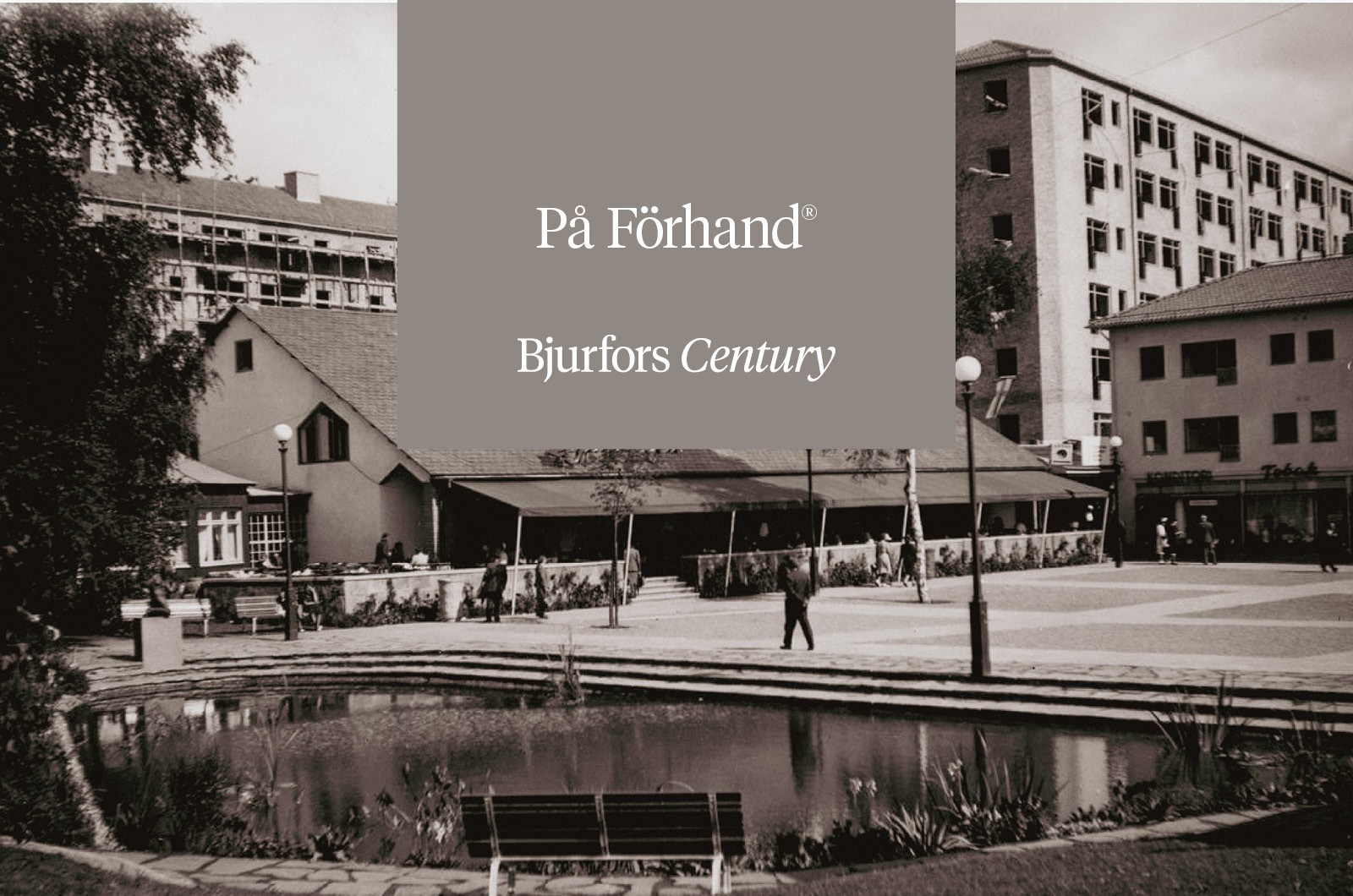 Guldhedstorget och Olssons trädgård 1945