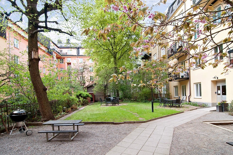 Föreningens härliga innergård.