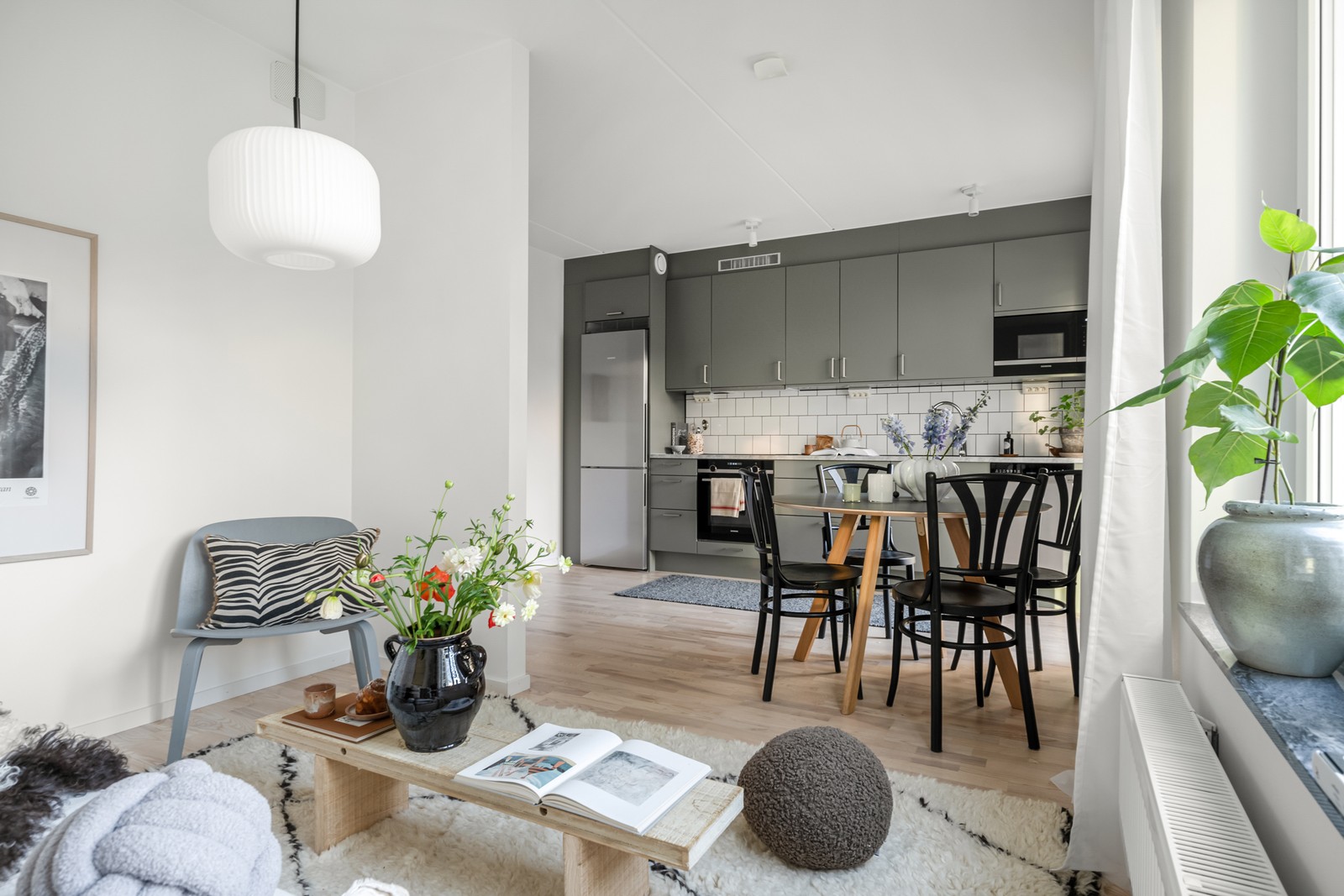 En öppen planlösning för det sociala livet