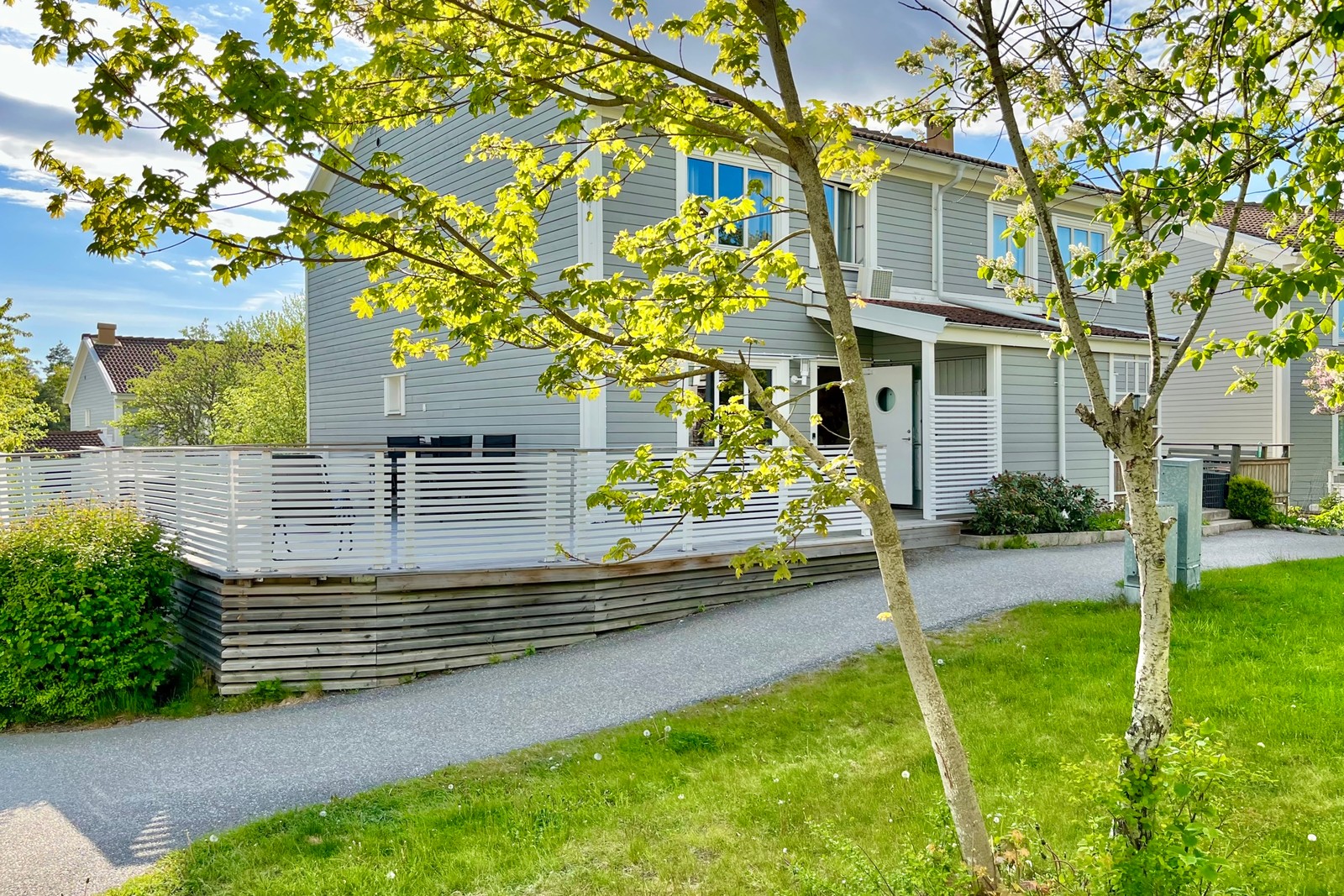 Fasad baksida mot innergård