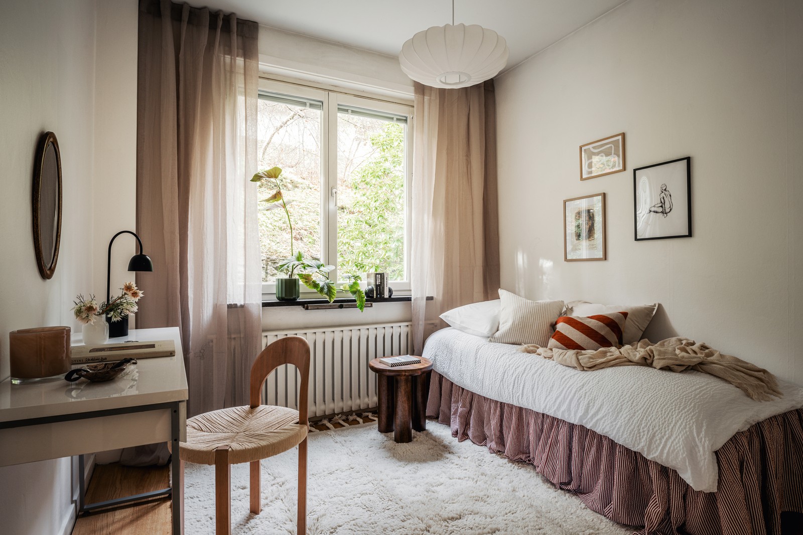 Ett av dom mysiga sovrummen