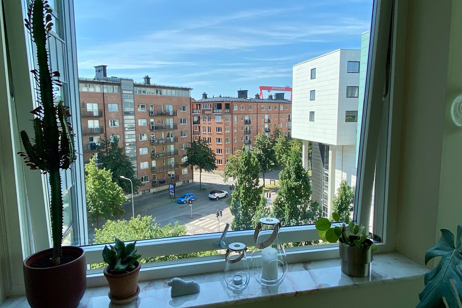 Högt upp i huset med en fri känsla