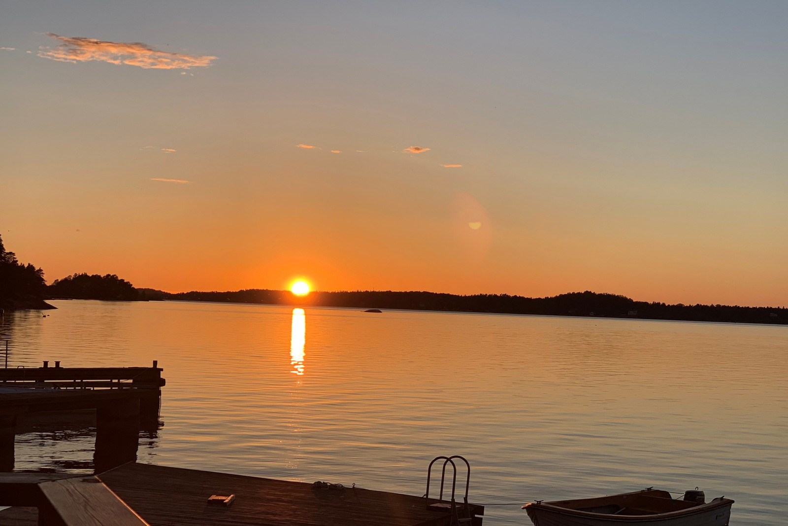 Magiska solnedgångar på Risholmen