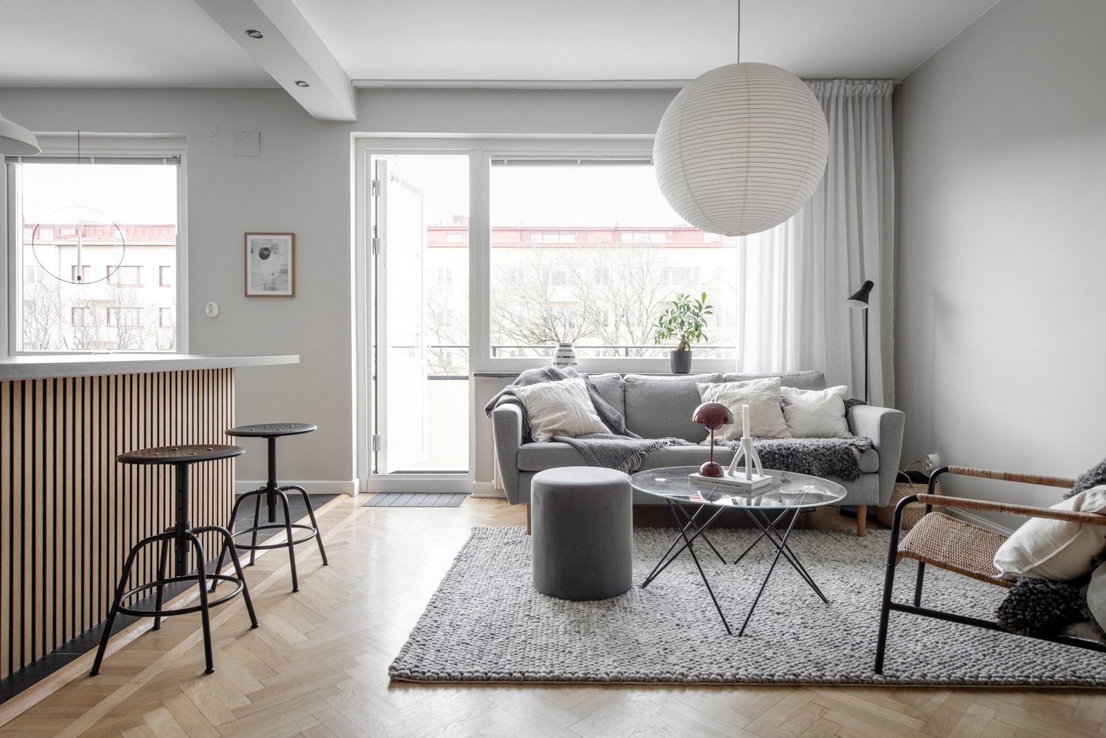 Öppen planlösning ger goda sociala ytor