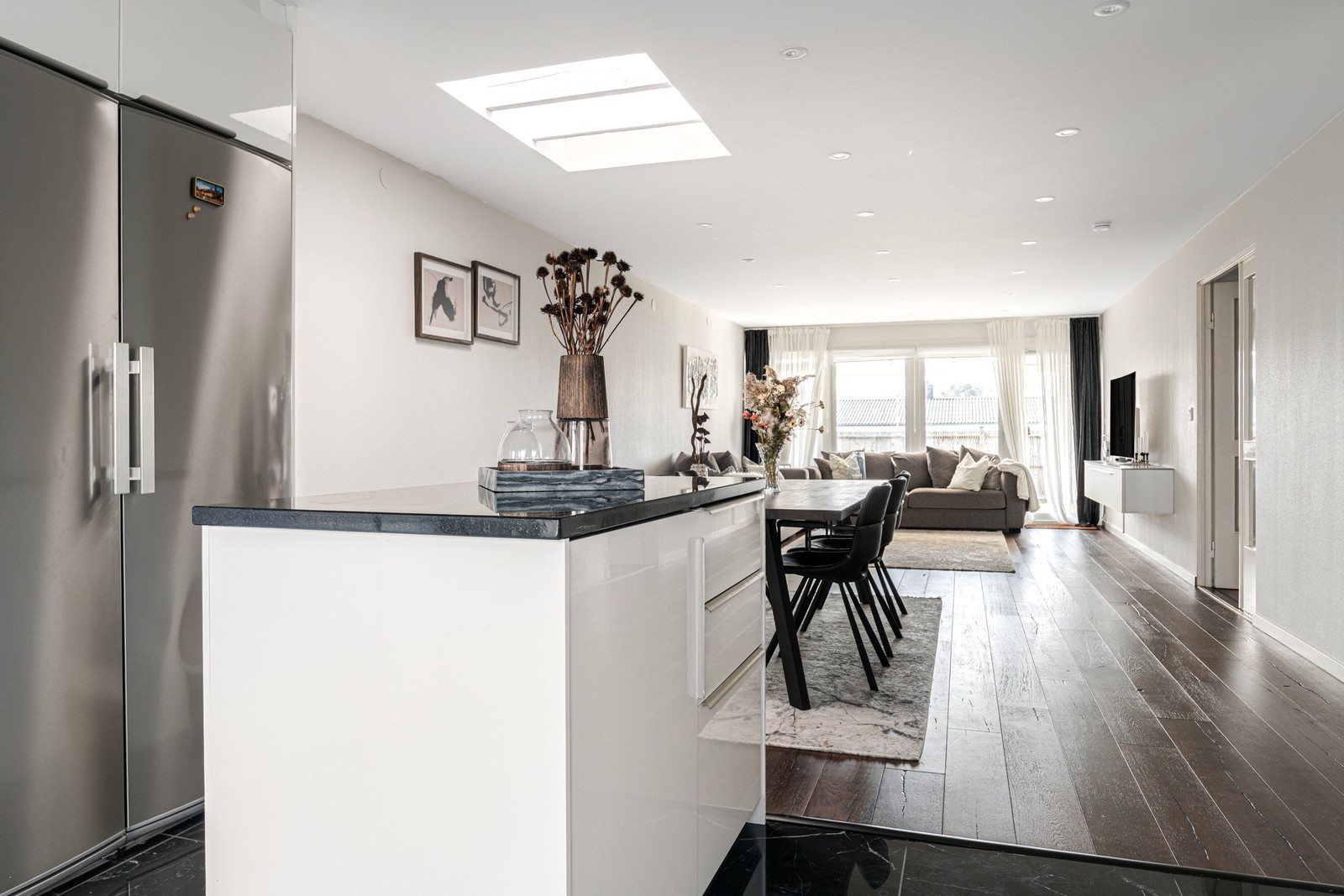 Kök med öppen planlösning