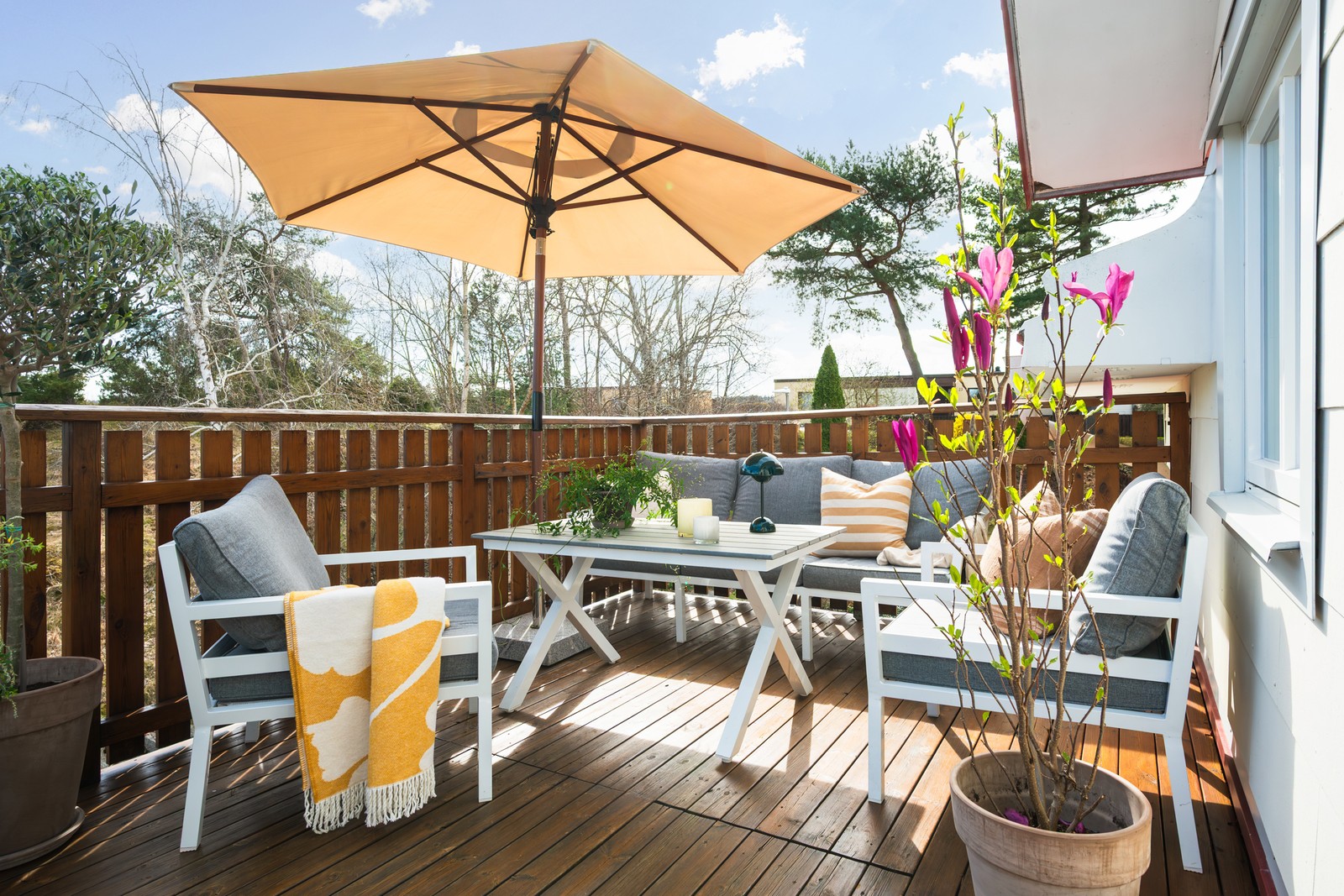 En helt underbar terrass!