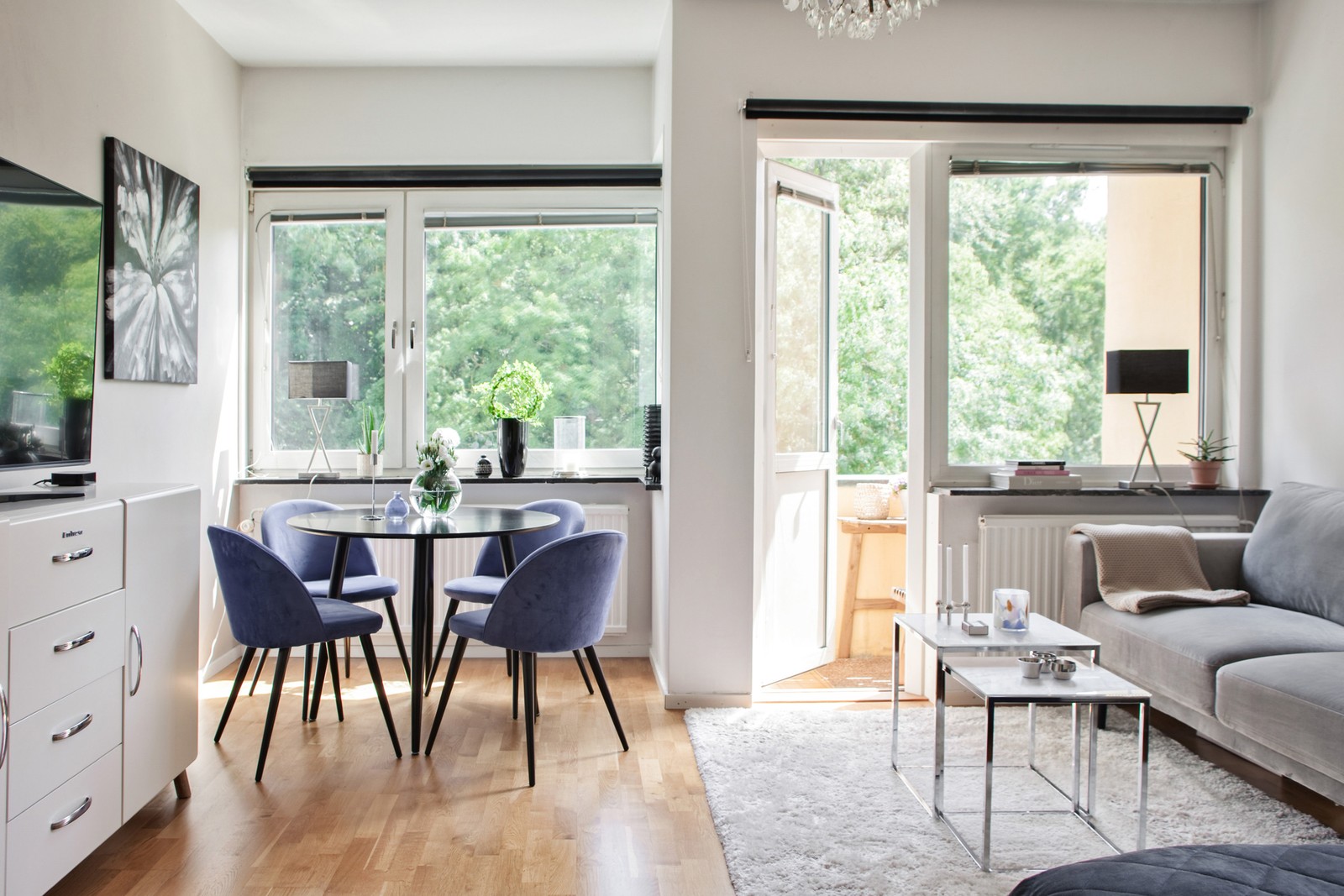 Parkutsikt från lägenheten!