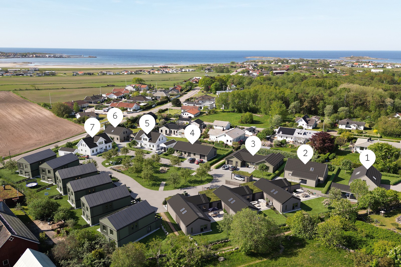 Villatomter från Varberghus