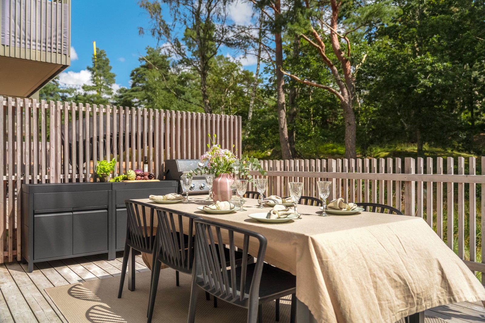 Perfekt plats för sommarens alla middagar