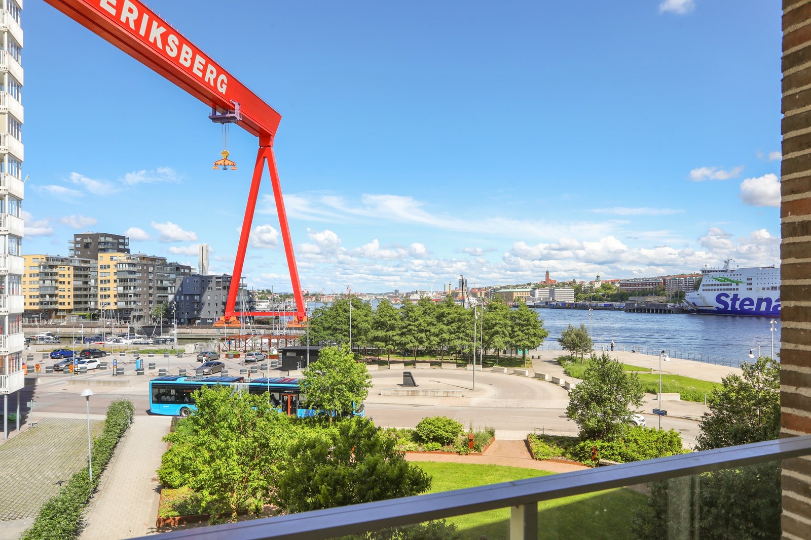 Härligt balkongläge