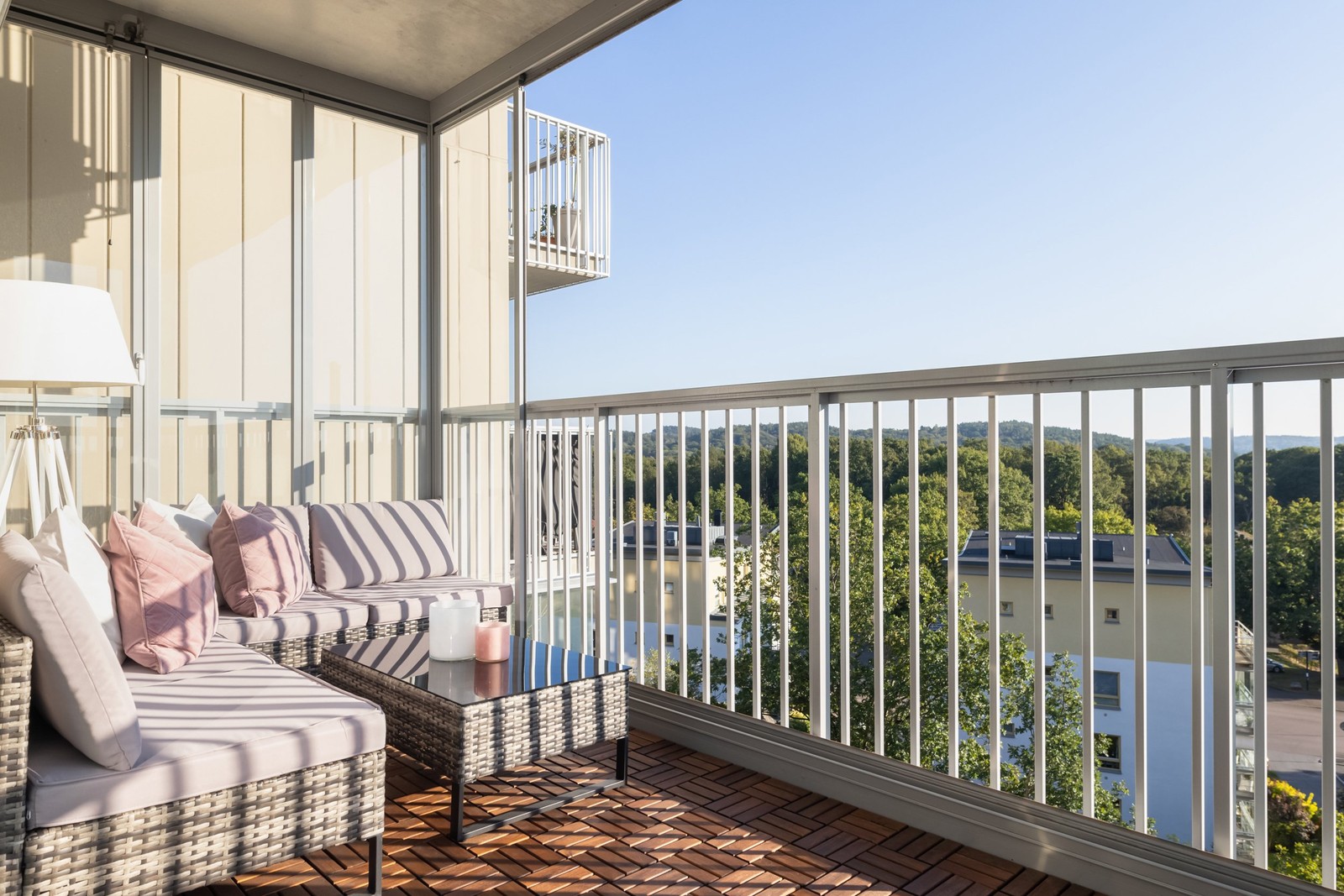 En plats att njuta av härliga sommarkvällar med en beundransvärd utsikt