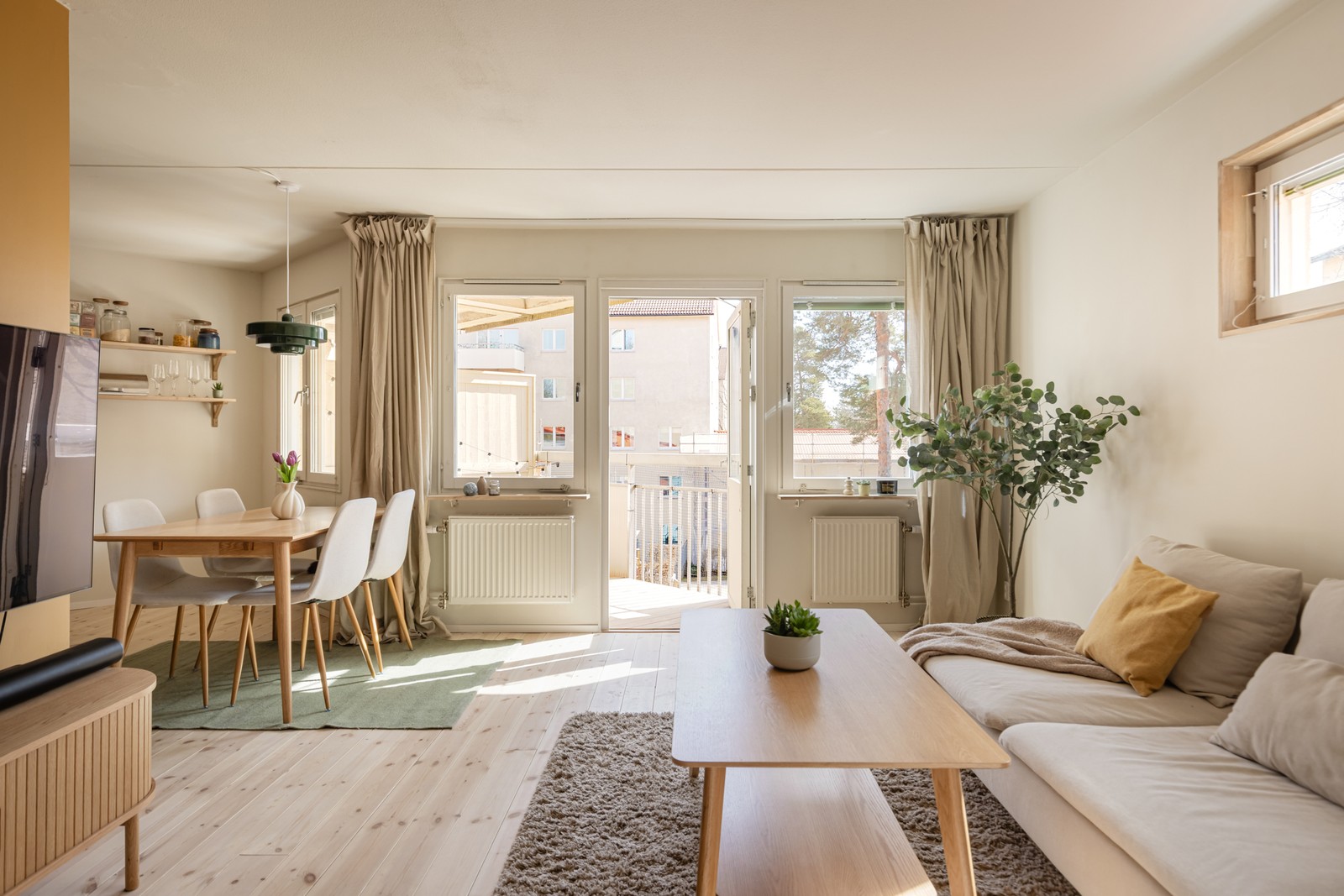 Härlig öppen planlösning