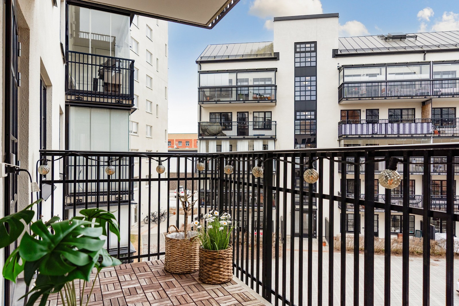 Härlig balkong i söderläge