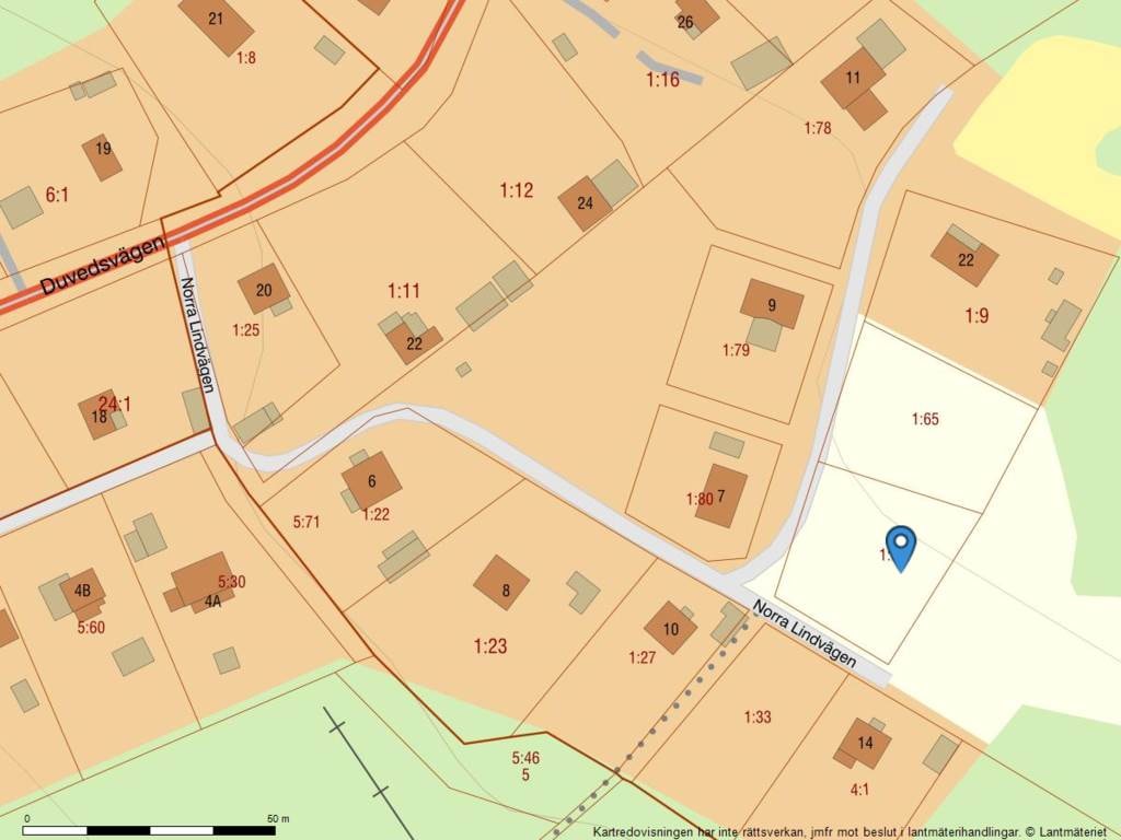 Lågupplöst Fastighetskarta