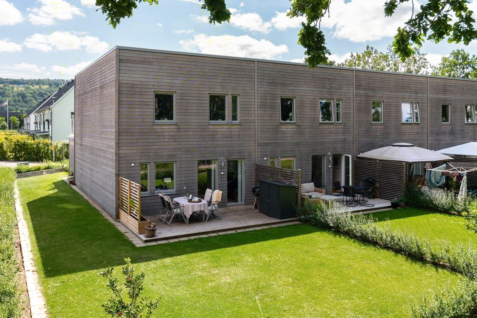 Härlig yta på baksidan