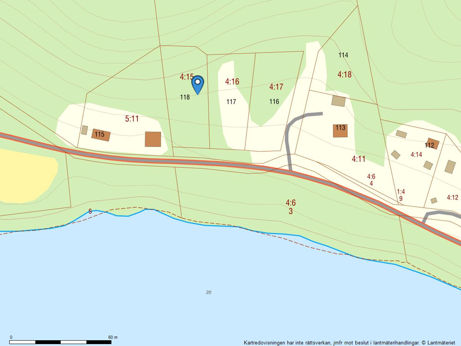 Fastighetskarta. Viforsen 118 - Bjurfors
